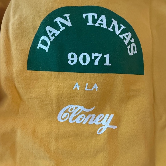 Cloney Limited Edition Yellow Dan Tana's Graphic Sweatshirt - Large - Picture 6 of 8